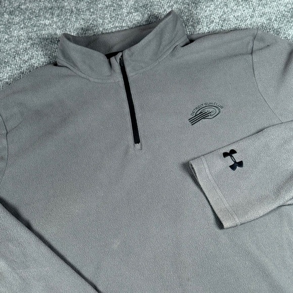 Under Armour Other - Under Armour XXL Pullover Fleece 1/4 Zip Pullover‎ Gray Detroit Gun Club Jacket